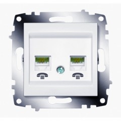 Розетка ABB COSMO, скрытый монтаж, белый, 619-010200-248