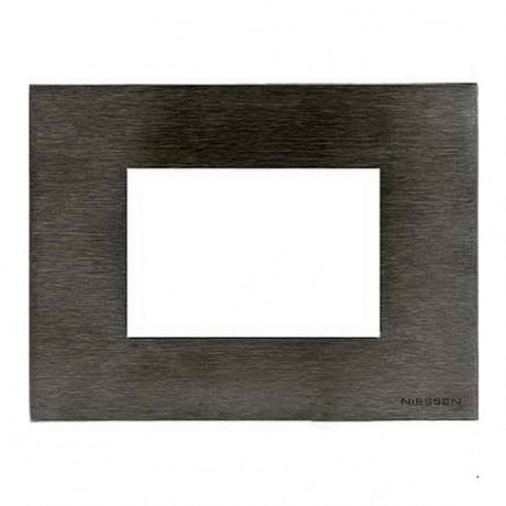 Рамка 3 модуля ABB ZENIT, стальной, N2473 OX