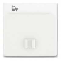Накладка на розетку USB ABB FUTURE, скрытый монтаж, белый бархат, 6478-884-500