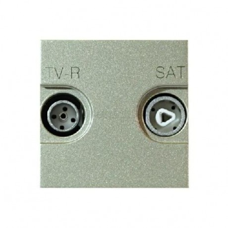 Розетка ABB ZENIT, скрытый монтаж, шампань, N2251.3 CV