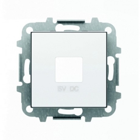Накладка на розетку USB ABB SKY, скрытый монтаж, глянцевый, 8585 BL