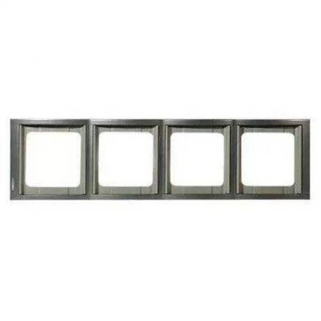Рамка 4 поста ABB OLAS, горизонтальная, титан, 8474.1 TT