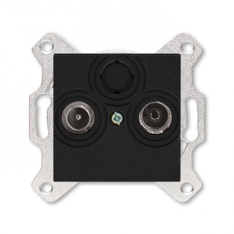 Розетка ABB LEVIT, скрытый монтаж, антрацит, 5011H-A03503 63W