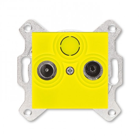 Розетка ABB LEVIT, скрытый монтаж, желтый, 5011H-A03503 64W
