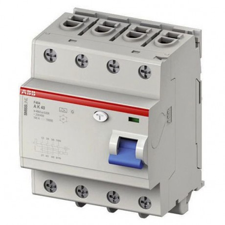 Устройство защитного отключения ABB F400 4P 25А, 30 мА ( A ), F404A25//0.03