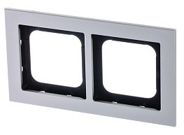 Рамка 2 поста ABB AXCENT, титан, 1722-276-500