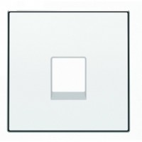 Накладка на розетку информационную ABB SKY, скрытый монтаж, глянцевый, 8517 BL