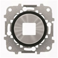 Накладка на розетку USB ABB SKY MOON, скрытый монтаж, черное стекло, 8685 CN