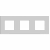 Рамка 3 поста ABB ZENIT, серебристый, N2273 PL