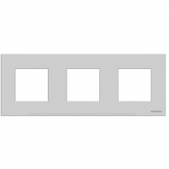 Рамка 3 поста ABB ZENIT, серебристый, N2273 PL