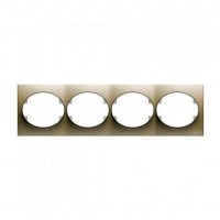 Рамка 4 поста ABB TACTO, горизонтальная, шампань, 5574.1 CV