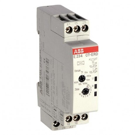 ABB Реле времени CT-ERD.22 модульное (задержка на включ.) 24-48B DC, 24-240B AC (7 временных диапазонов, 1SVR500100R0100