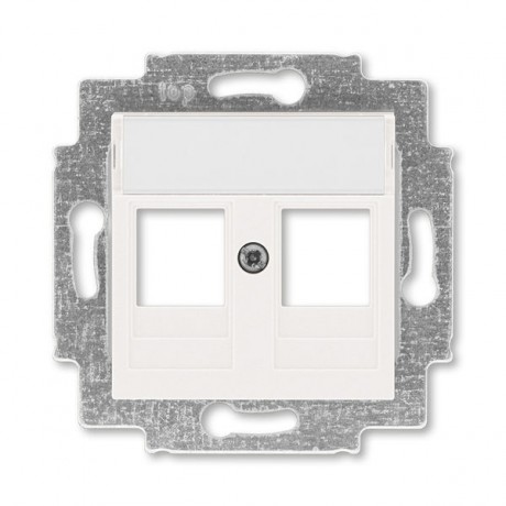 Накладка на розетку информационную ABB LEVIT, скрытый монтаж, жемчуг, 5014H-A01018 68