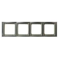 Рамка 4 поста ABB OLAS, горизонтальная, перламутровый металлик, 8474.1 AP