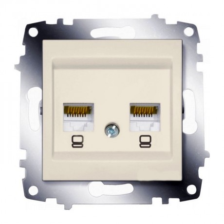 Розетка ABB COSMO, скрытый монтаж, кремовый, 619-010300-248