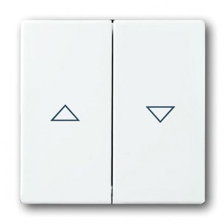 Клавиша для жалюзийного выключателя ABB, альпийский белый, 1785 JA-84-500