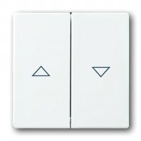 Клавиша для жалюзийного выключателя ABB, альпийский белый, 1785 JA-84-500