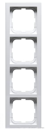 Рамка 4 поста ABB IMPRESSIVO, белый, 1724F85-84
