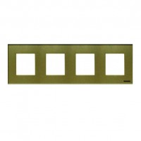 Рамка 4 поста ABB ZENIT, жемчужное стекло, N2274 CP