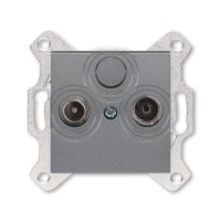 Розетка ABB LEVIT, скрытый монтаж, сталь, 5011H-A03503 69W