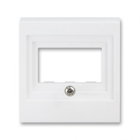Накладка на мультимедийную розетку ABB LEVIT, скрытый монтаж, белый, 5014H-A00040 03