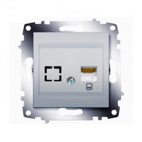 Розетка ABB COSMO, скрытый монтаж, алюминий, 619-011000-247