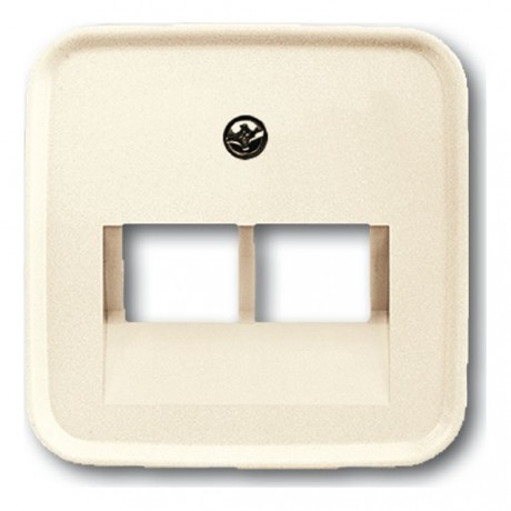 Накладка на розетку информационную ABB BUSCH-DURO, скрытый монтаж, слоновая кость, 1803-02-212