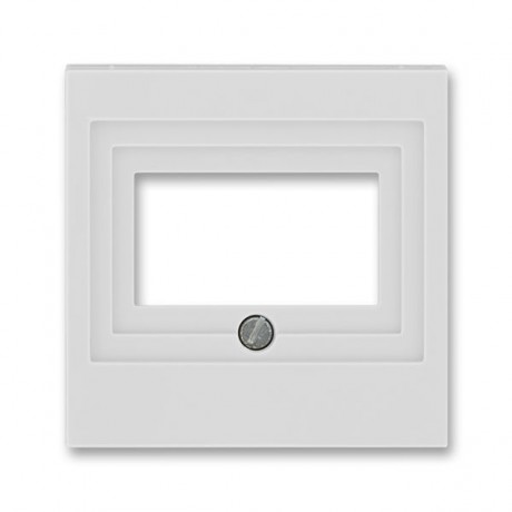 Накладка на мультимедийную розетку ABB LEVIT, скрытый монтаж, серый, 5014H-A00040 16
