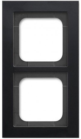 Рамка 2 поста ABB AXCENT, черный матовый, 1722-275-500
