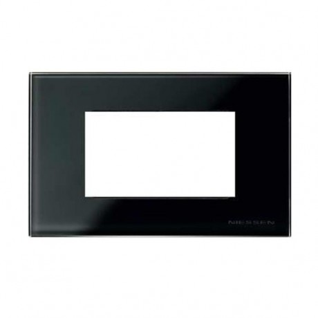 Рамка 4 модуля ABB ZENIT, черное стекло, N2474 CN