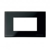 Рамка 4 модуля ABB ZENIT, черное стекло, N2474 CN