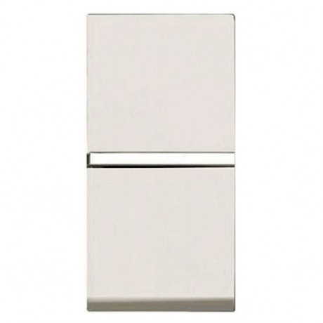 Выключатель 1-клавишный кнопочный ABB ZENIT, альпийский белый, N2104 BL