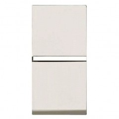 Выключатель 1-клавишный кнопочный ABB ZENIT, альпийский белый, N2104 BL