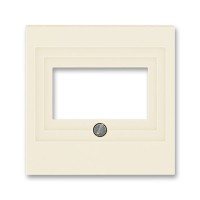Накладка на мультимедийную розетку ABB LEVIT, скрытый монтаж, слоновая кость, 5014H-A00040 17