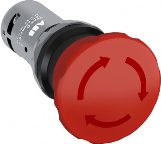 Кнопка ABB CE4T-10R-02 2H3 аварийная красная с фиксацией