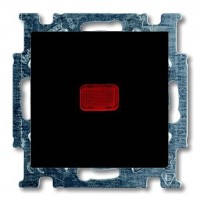 Выключатель 1-клавишный кнопочный ABB BASIC55, château-black, 2026 UCN-95-507