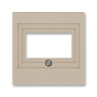 Накладка на мультимедийную розетку ABB LEVIT, скрытый монтаж, кофе макиато, 5014H-A00040 18