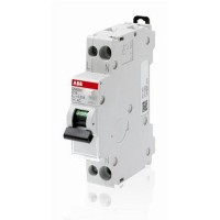 Дифавтомат ABB DSN200 2P 16А ( C ) 6 кА, 30 мА ( AC ), DSN201 C16 AC30