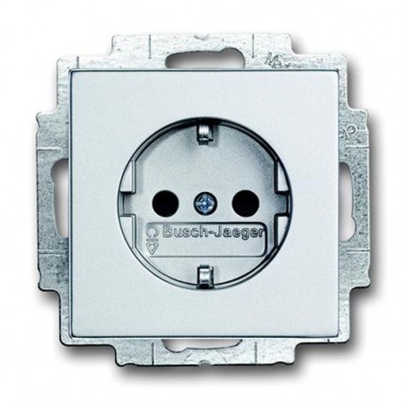 Розетка ABB, скрытый монтаж, с заземлением, алюминий, 20 EUCBLI-83