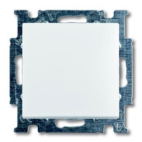 Выключатель 1-клавишный кнопочный ABB BASIC55, chalet-white, 2026 UC-96-507