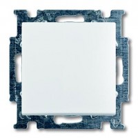 Выключатель 1-клавишный кнопочный ABB BASIC55, chalet-white, 2026 UC-96-507