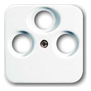 Накладка на розетку телевизионную ABB REFLEX, скрытый монтаж, альпийский белый, 1743-03-214-500