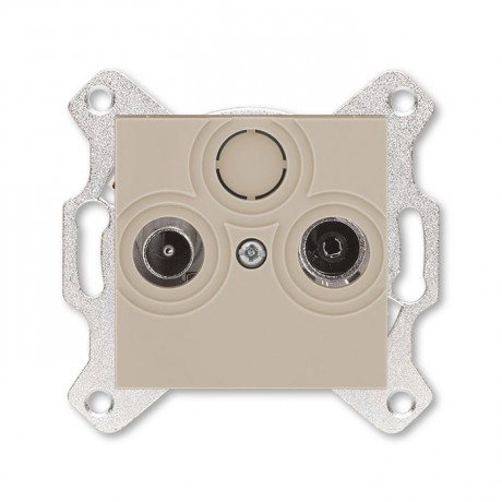 Розетка ABB LEVIT, скрытый монтаж, кофе макиато, 5011H-A03607 18W