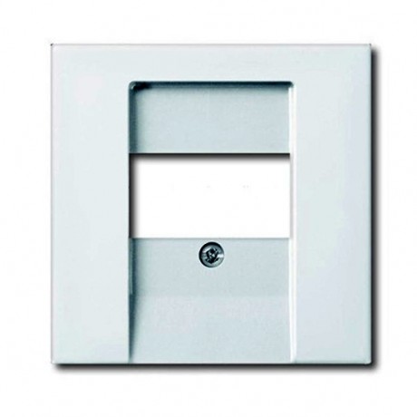 Накладка на аудиорозетку ABB BASIC55, скрытый монтаж, альпийский белый, 2539-94-507