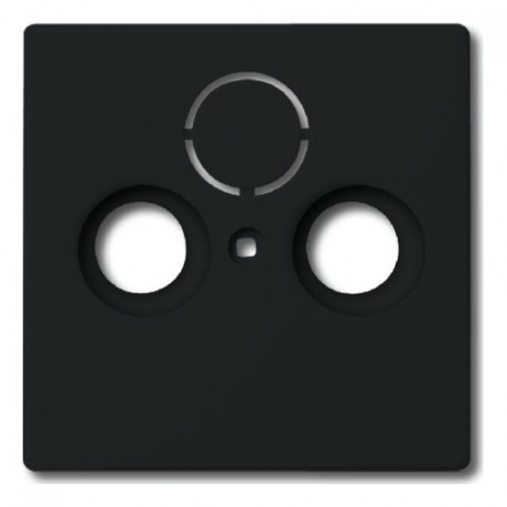 Накладка на розетку телевизионную ABB, скрытый монтаж, антрацит, 1743-81