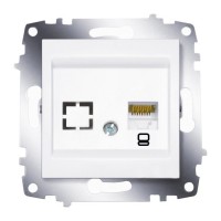 Розетка ABB COSMO, скрытый монтаж, белый, 619-010200-247