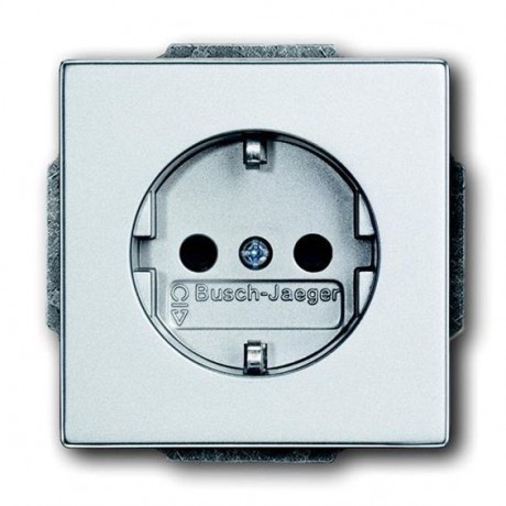 Розетка ABB, скрытый монтаж, с заземлением, алюминий, 20 EUC-83-500