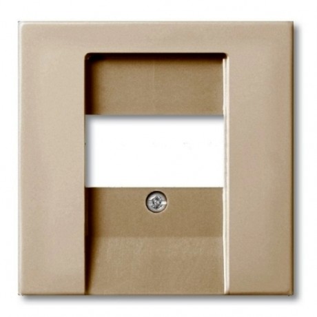 Накладка на аудиорозетку ABB BASIC55, скрытый монтаж, шампань, 2539-93-507