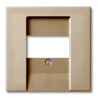 Накладка на аудиорозетку ABB BASIC55, скрытый монтаж, шампань, 2539-93-507