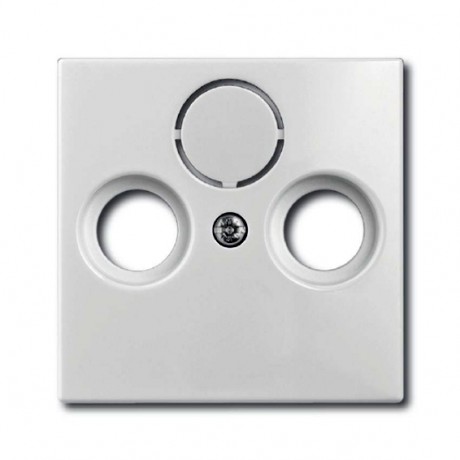 Накладка на розетку телевизионную ABB BASIC55, скрытый монтаж, альпийский белый, 1743-94-507